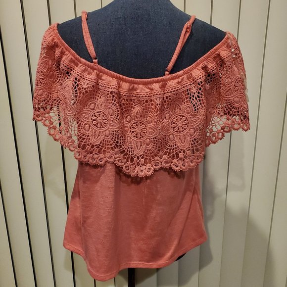 No Boundaries Bundle of Black Floral Dress and Coral Pink Top - Size 3XL - Picture 9 of 16